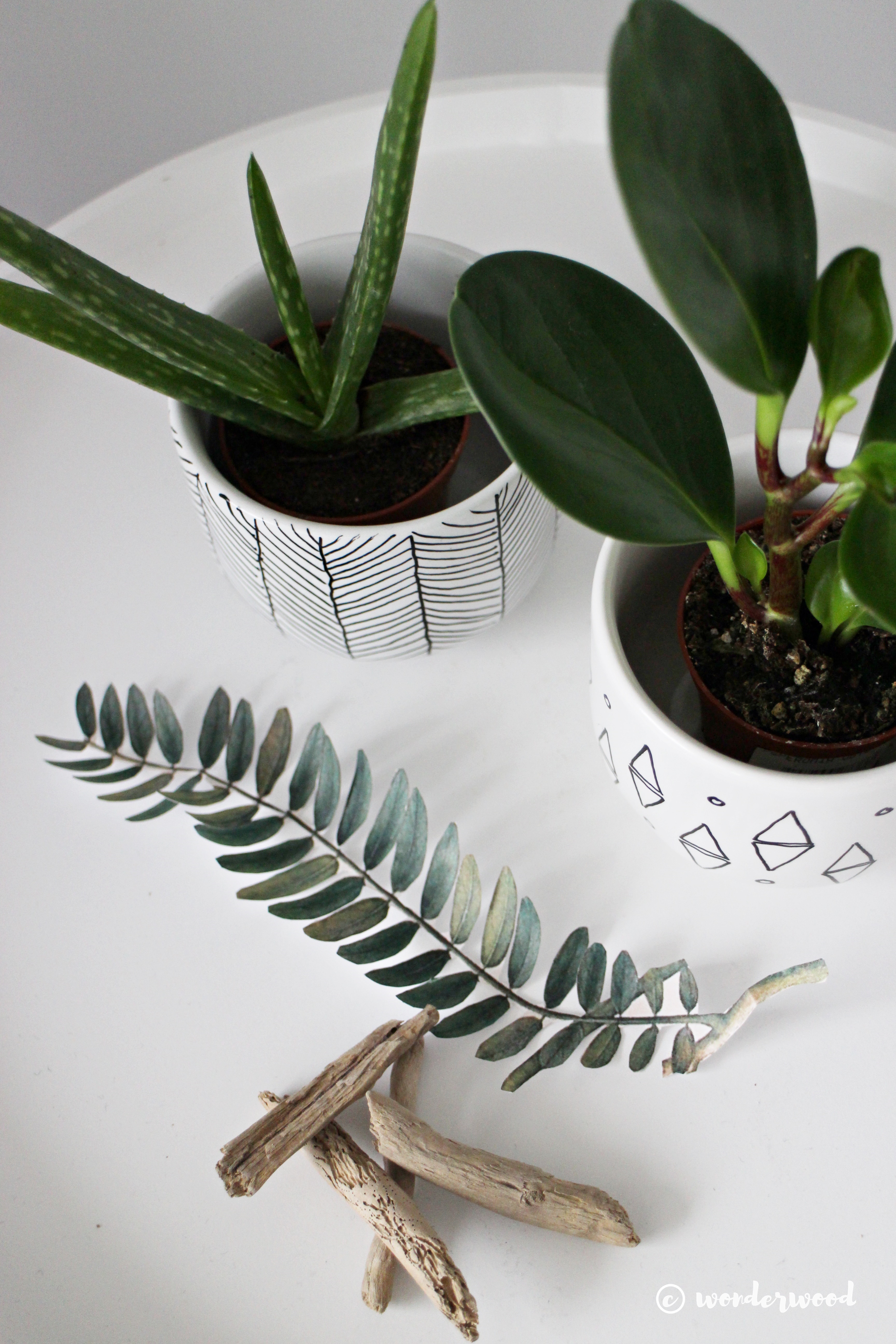 diy mini-potter // diy mini planters