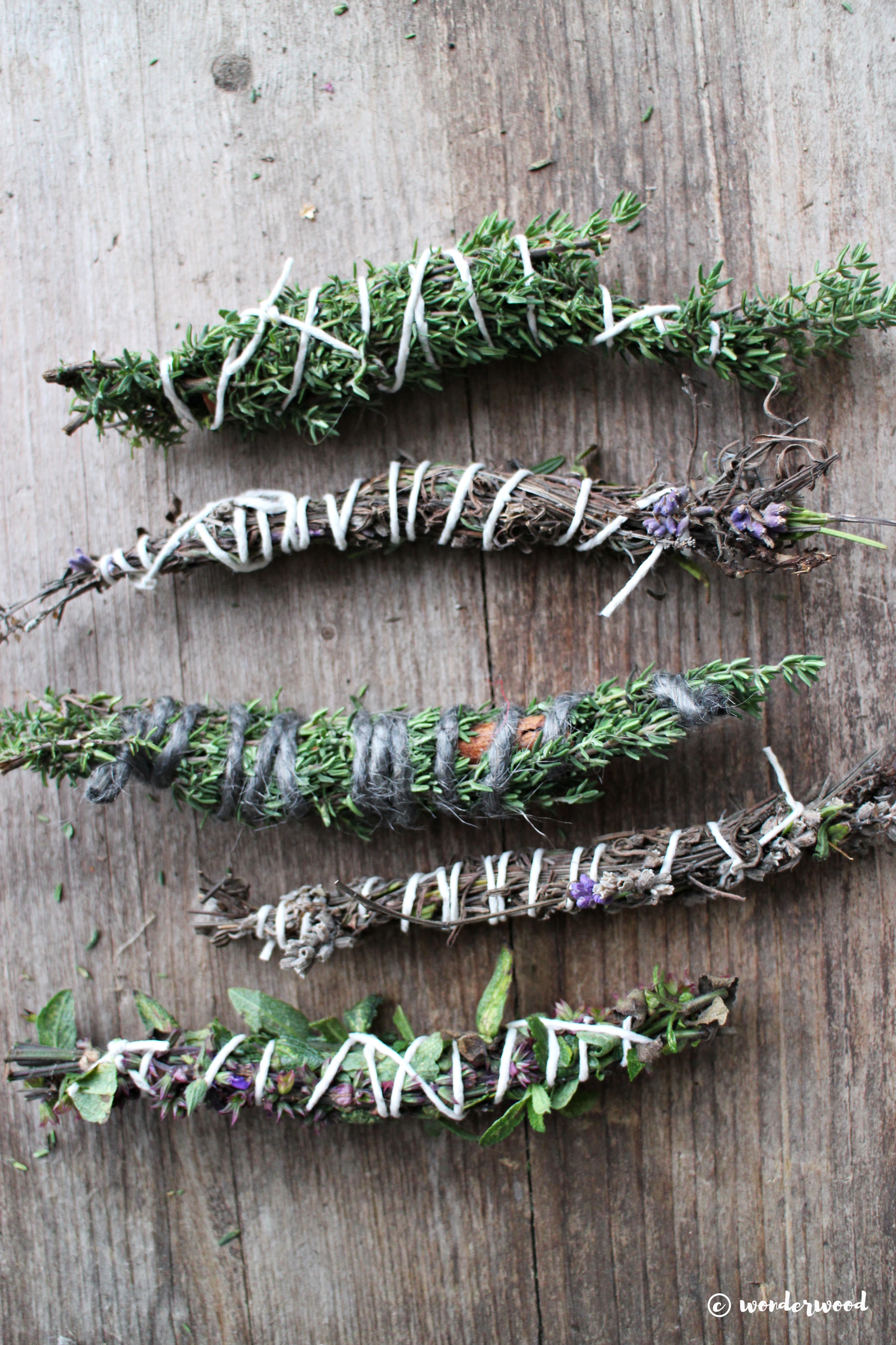 diy naturlig røkelse // diy smudge sticks
