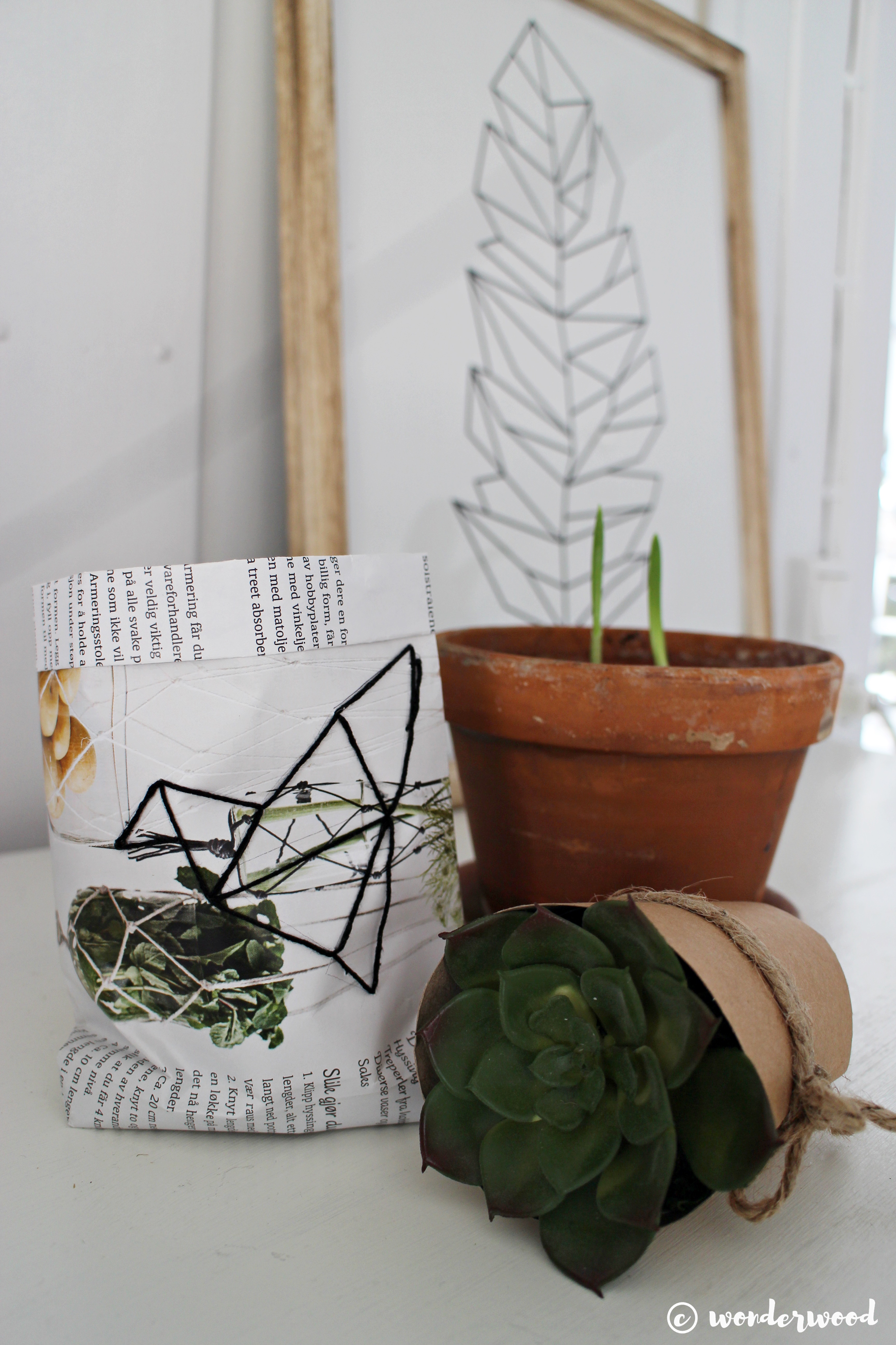 diy broderte papirposer // diy embroidered paper bags (Monthly Makers)