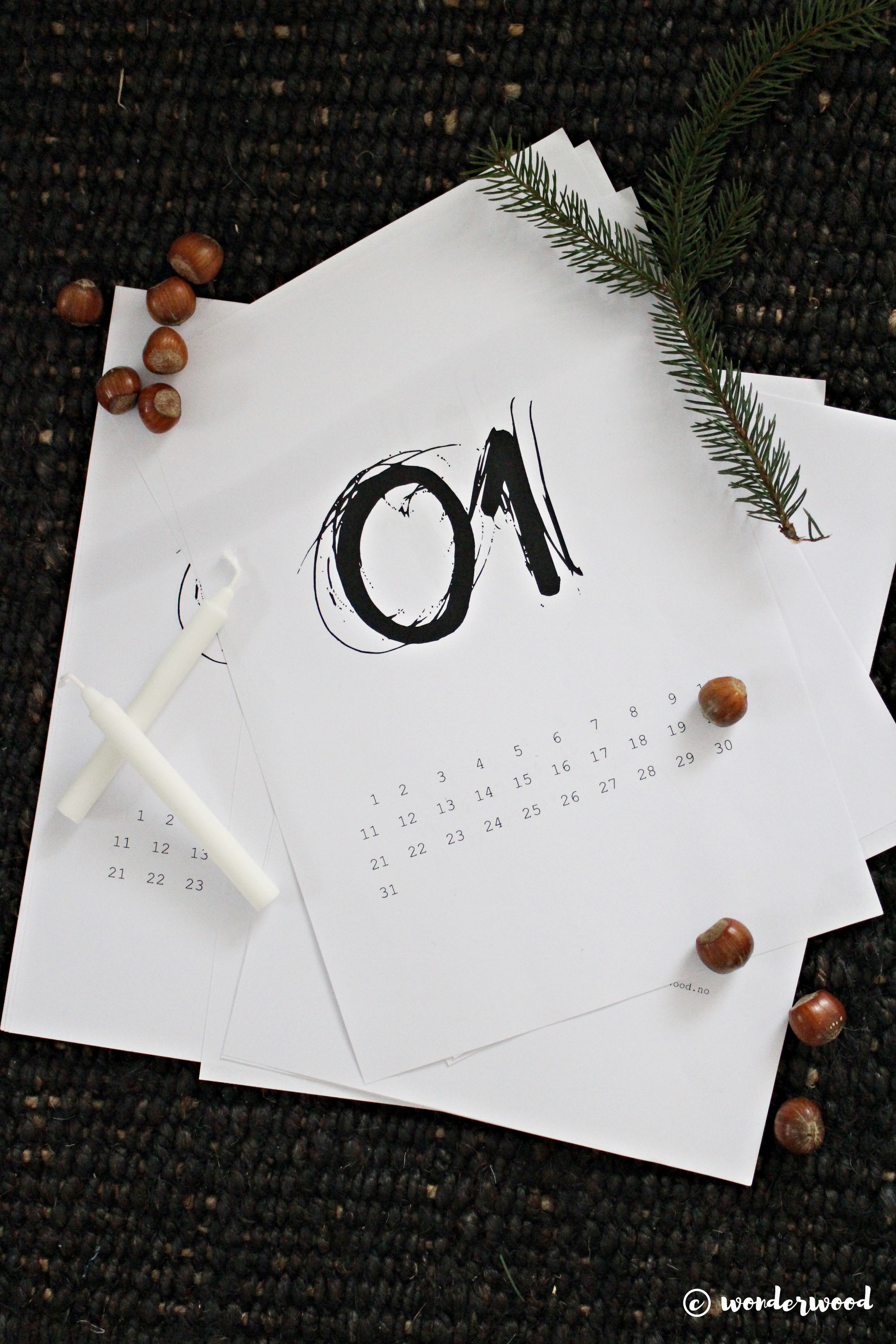 TIPS TIL HJEMMELAGDE JULEGAVER 9: FREEBIE Evighetskalender // HOMEMADE CHRISTMAS GIFT IDEA 9: FREEBIE Eternity Calendar