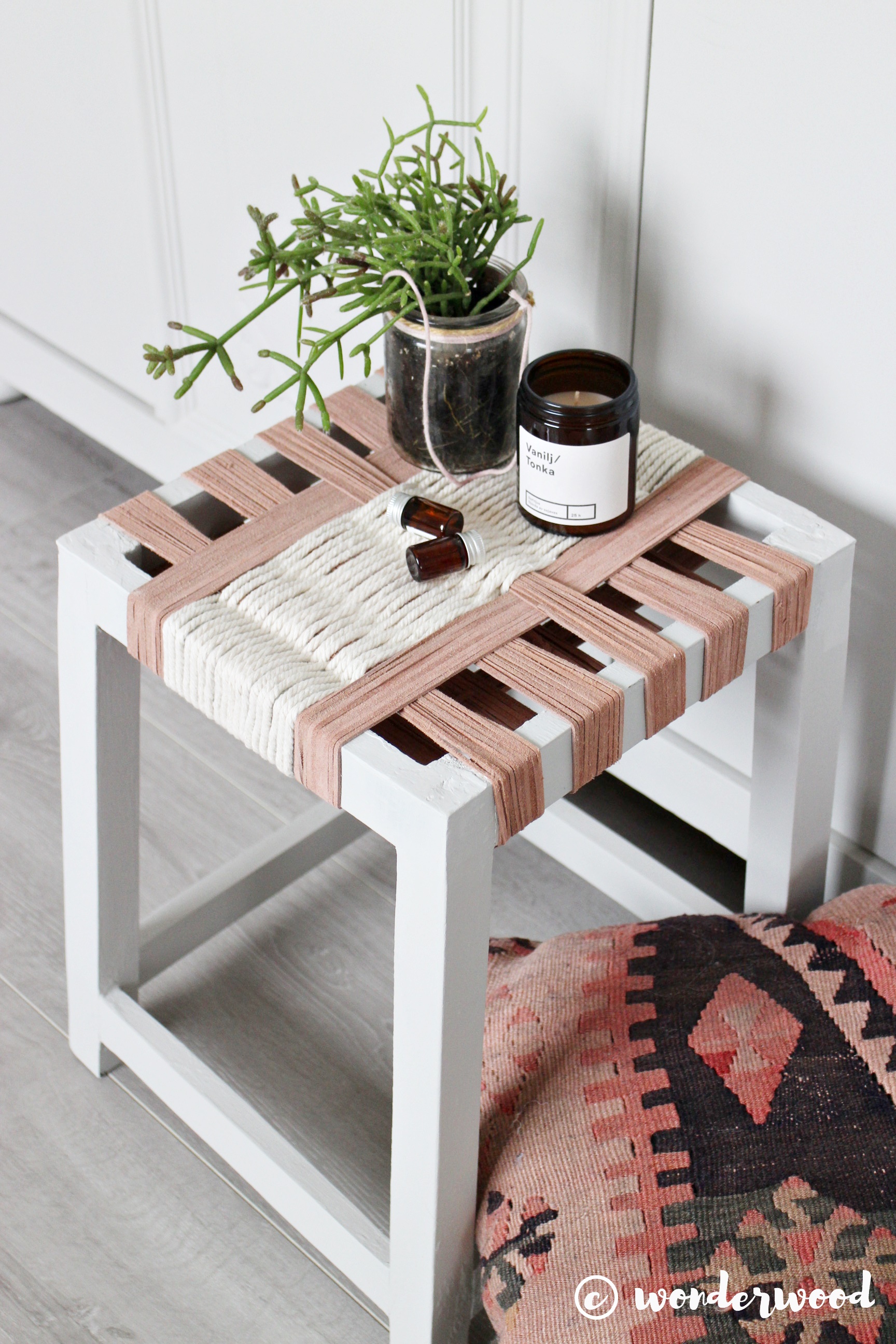 upcycle krakk // upcycled foot stool