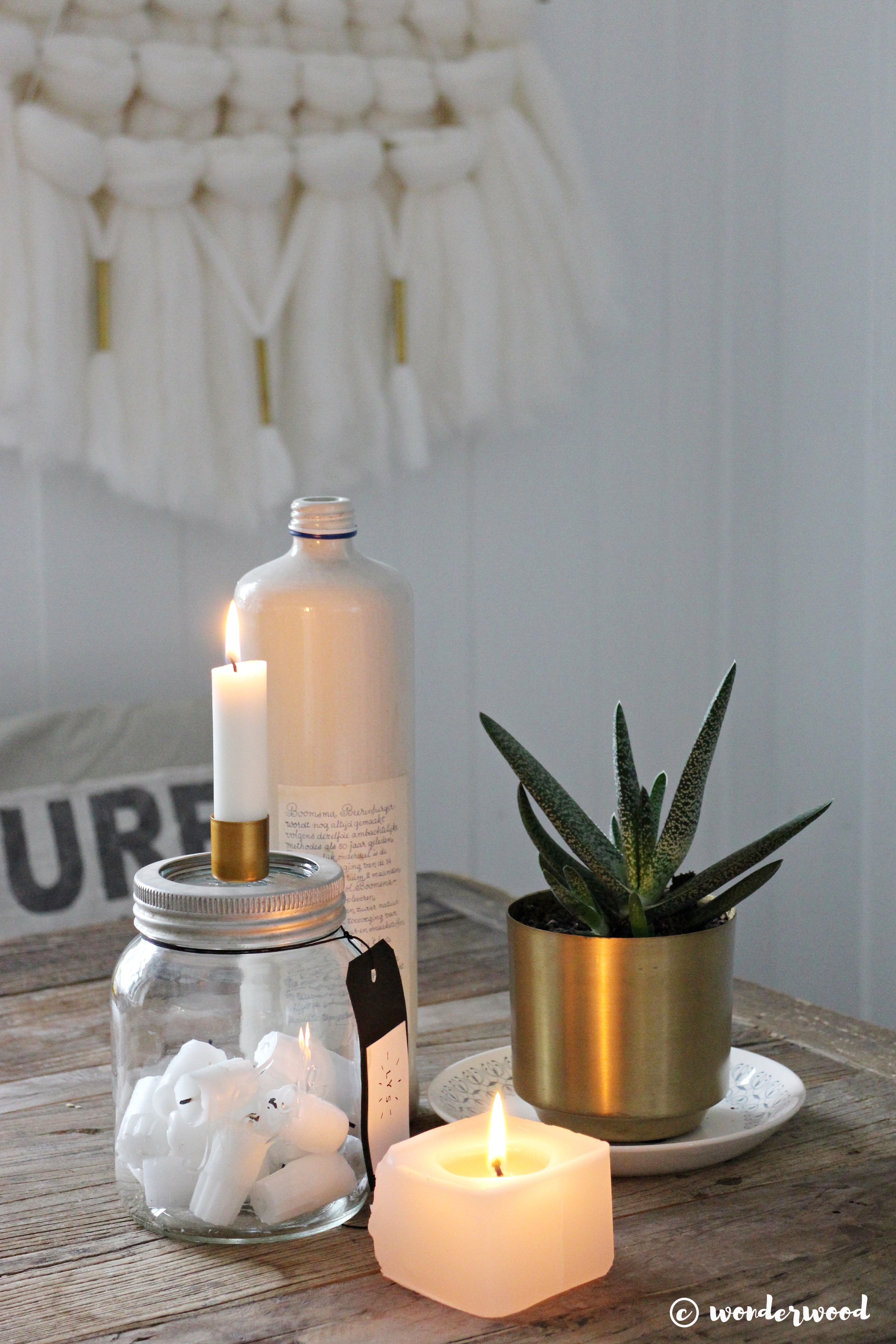 diy stumplysestake // diy candle holder in a jar