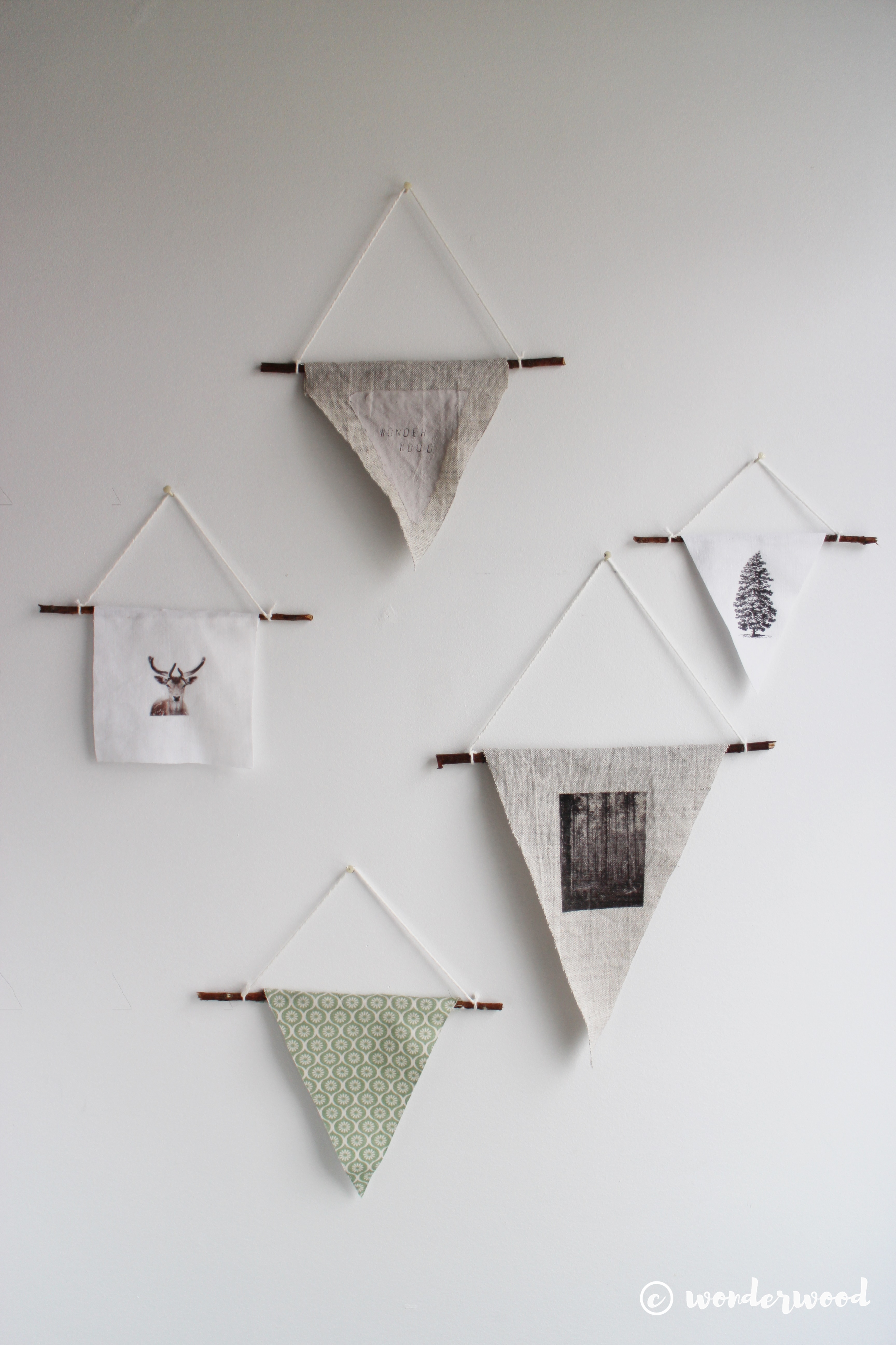 diy vimpler til veggen // diy decoration pennants