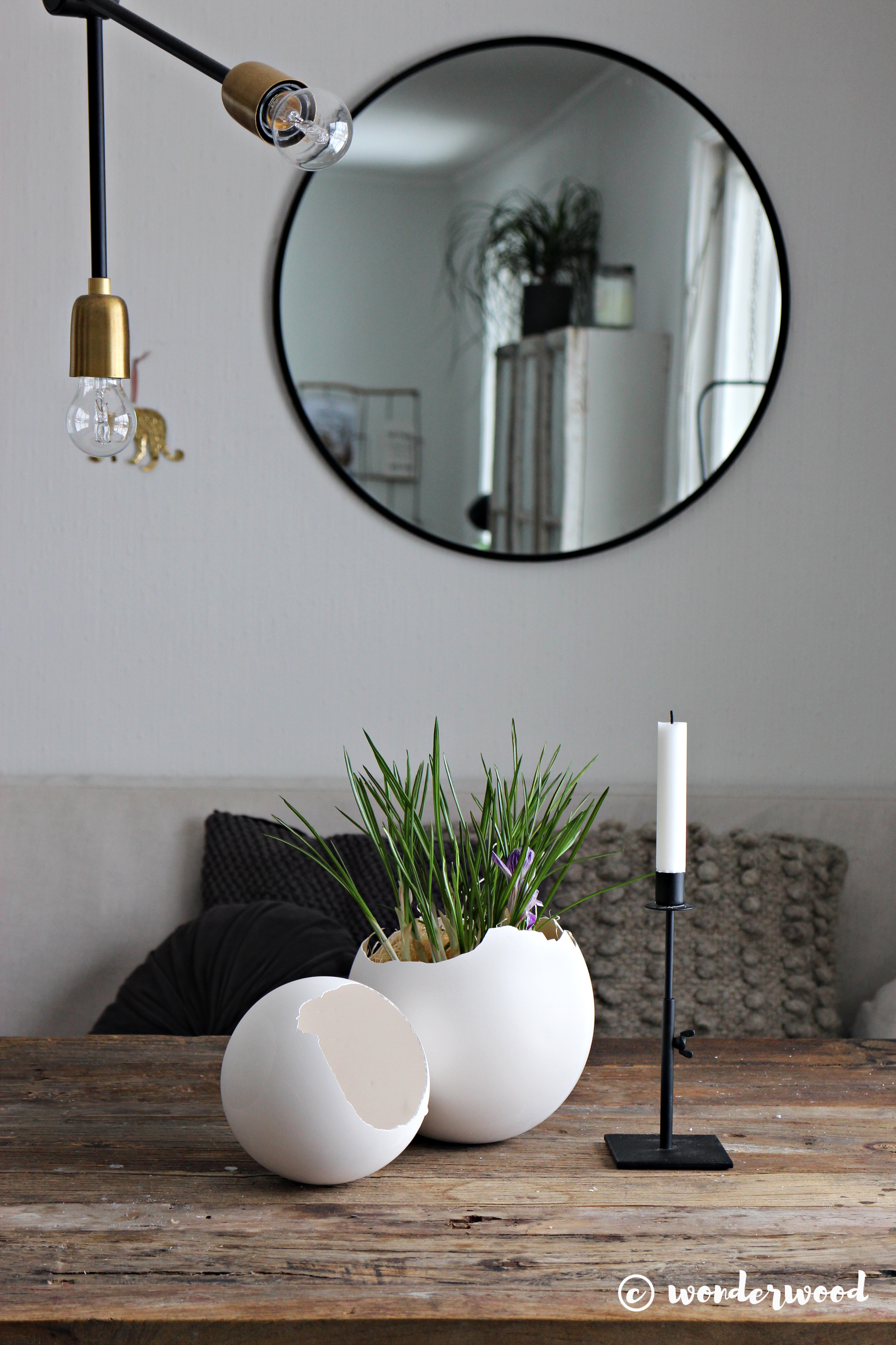 diy gipsegg // diy plaster eggs