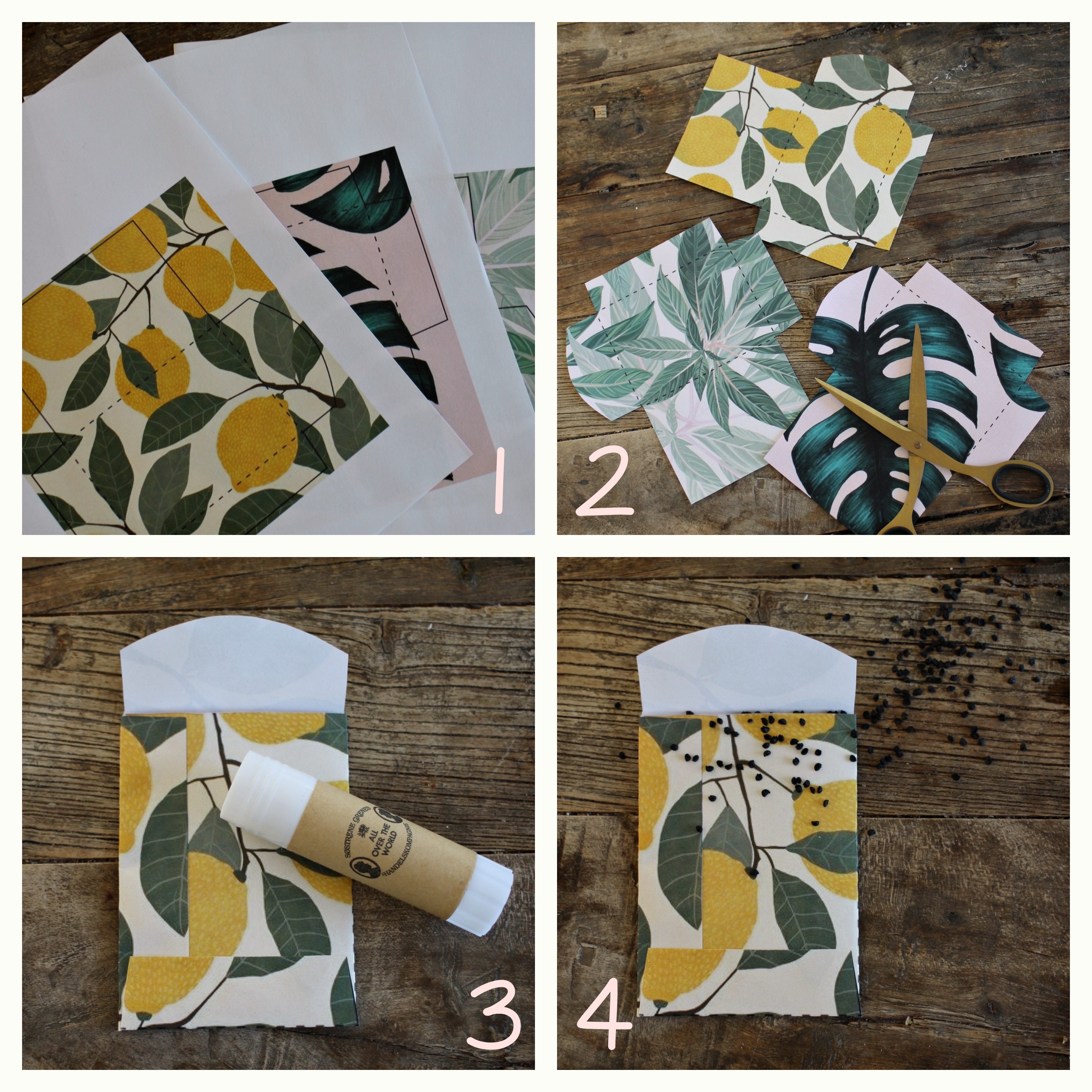 freebie: frøposer // seed packets