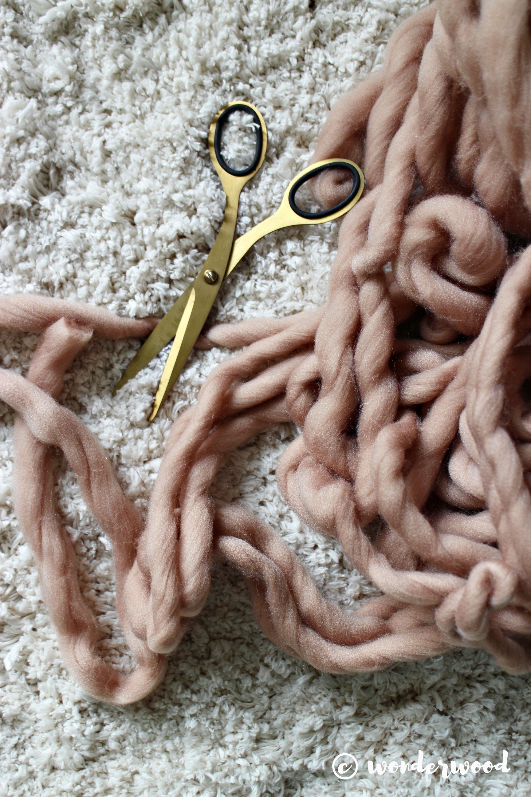 IKEA hack: badematte til stor boho pute // bath mat to large boho pillow