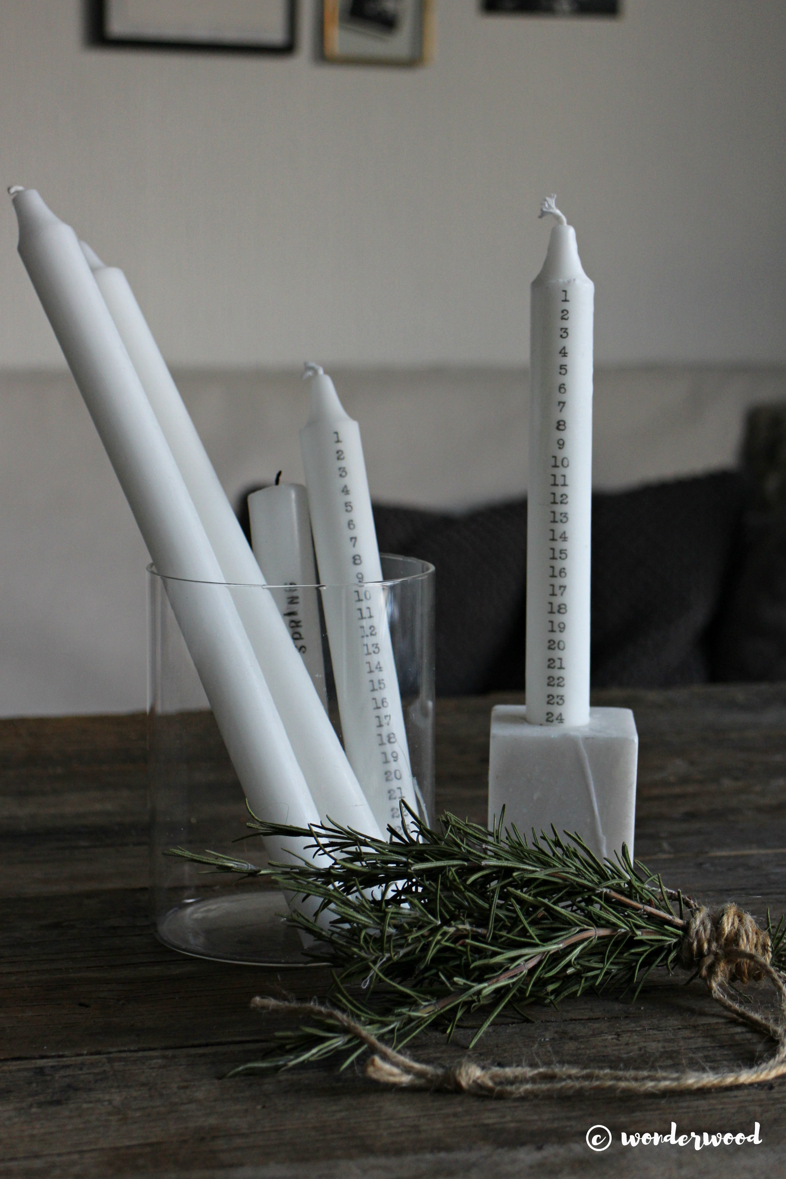 diy kalenderlys // diy calendar candles