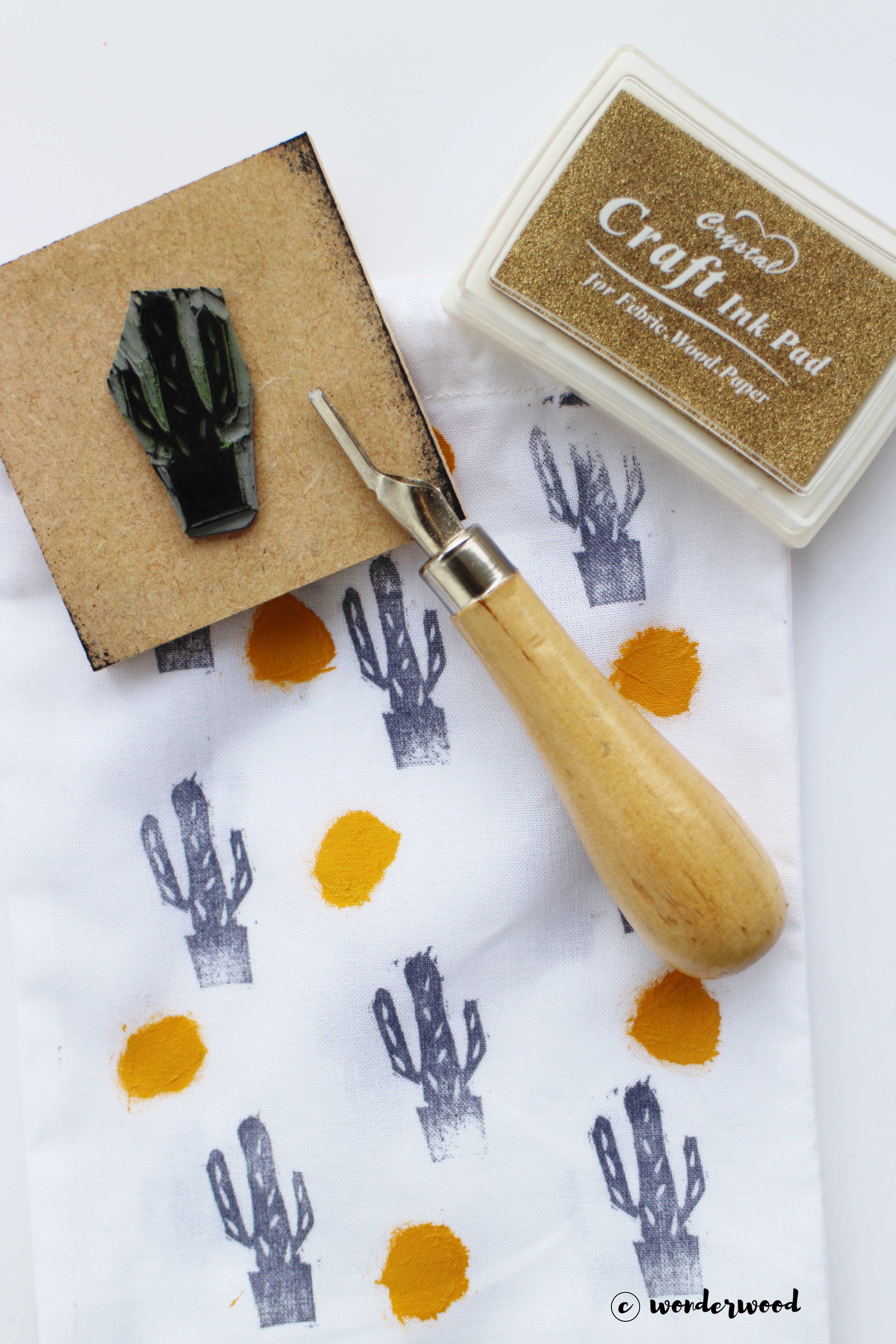 diy lino printing