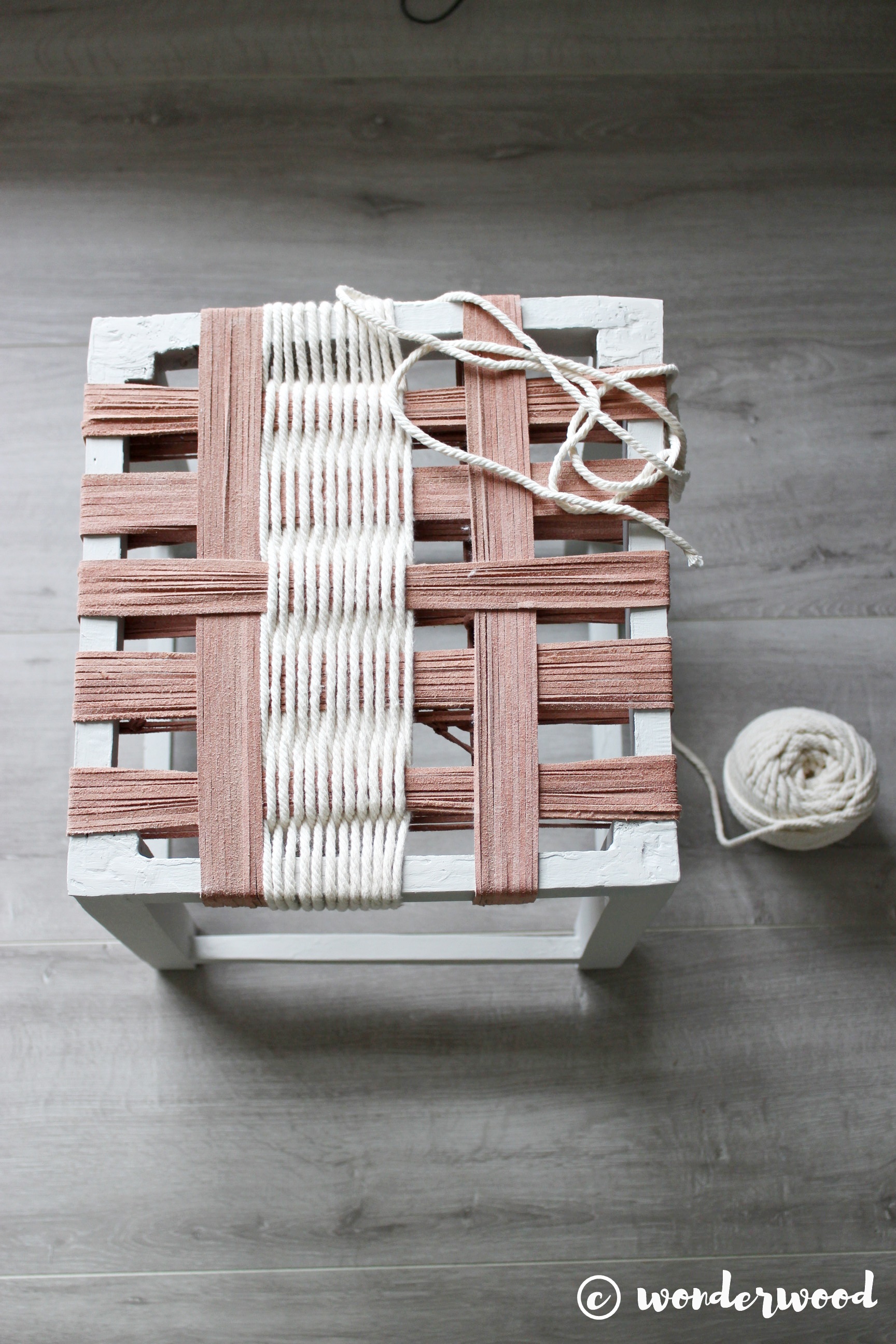 upcycle krakk // upcycled foot stool
