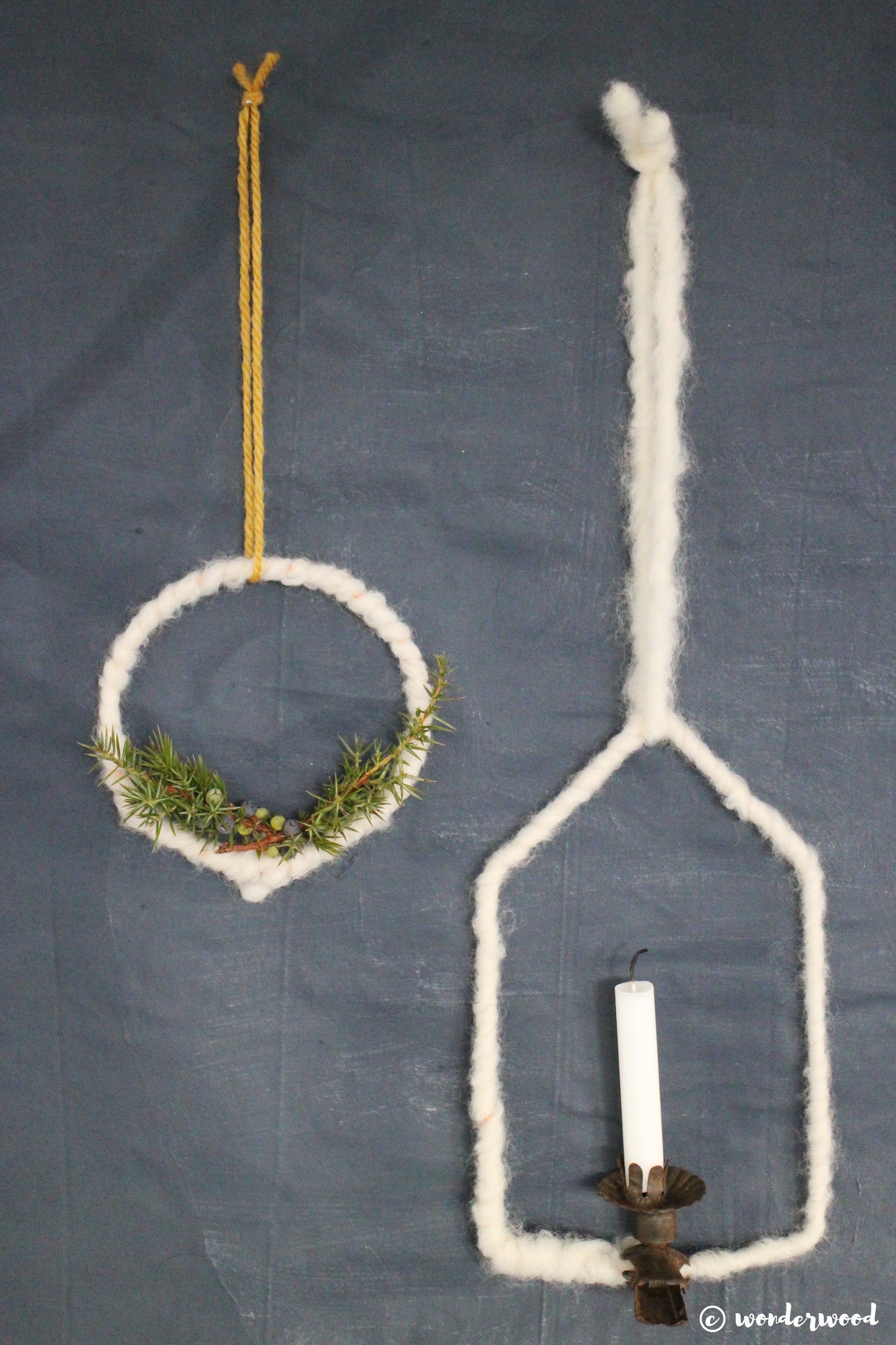 Monthly makers: Juleornamenter i metall og ull // Metal and wool Christmas ornaments