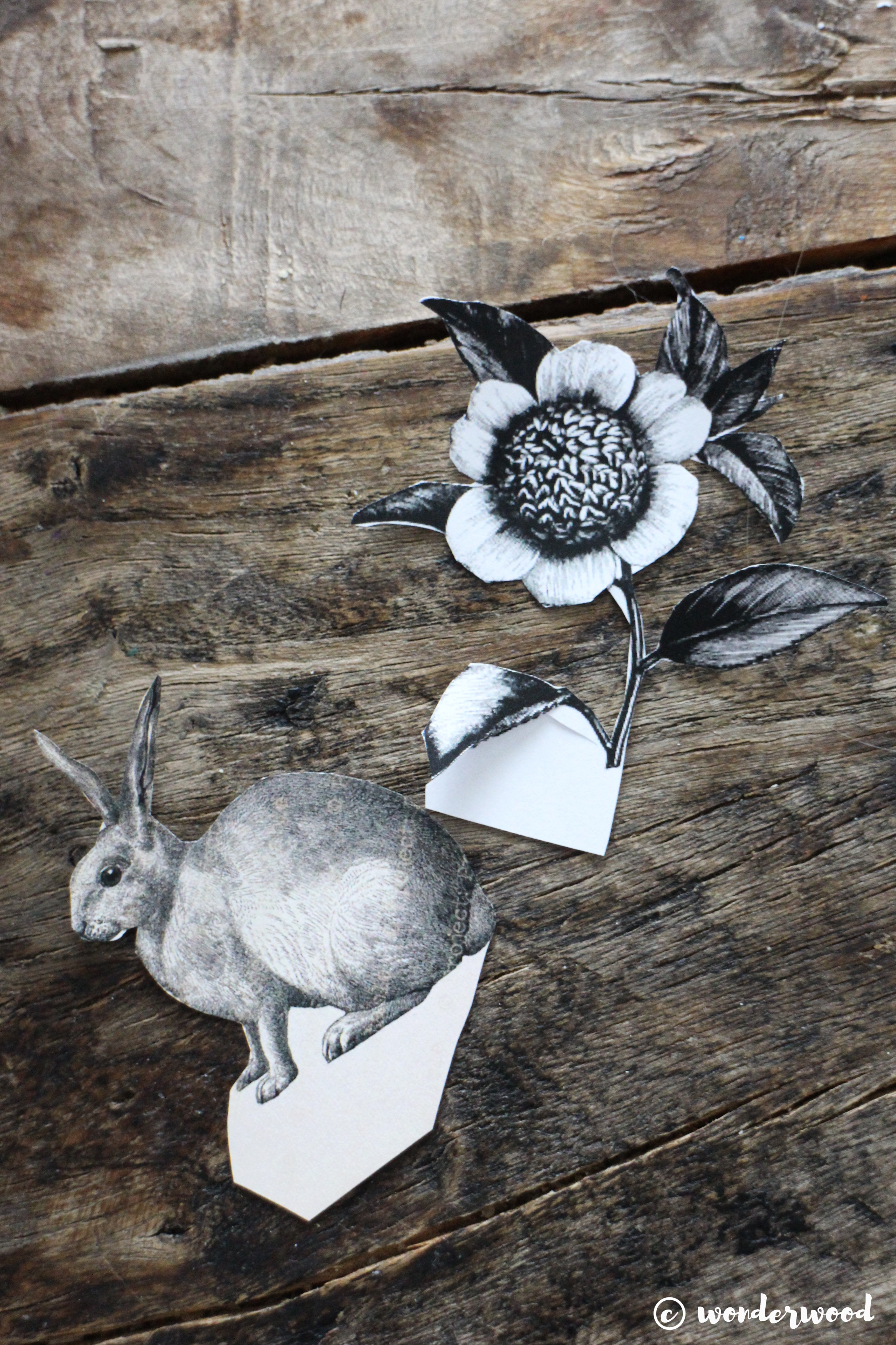 diy gips-egg med papirklipp // diy plaster egg with clip art