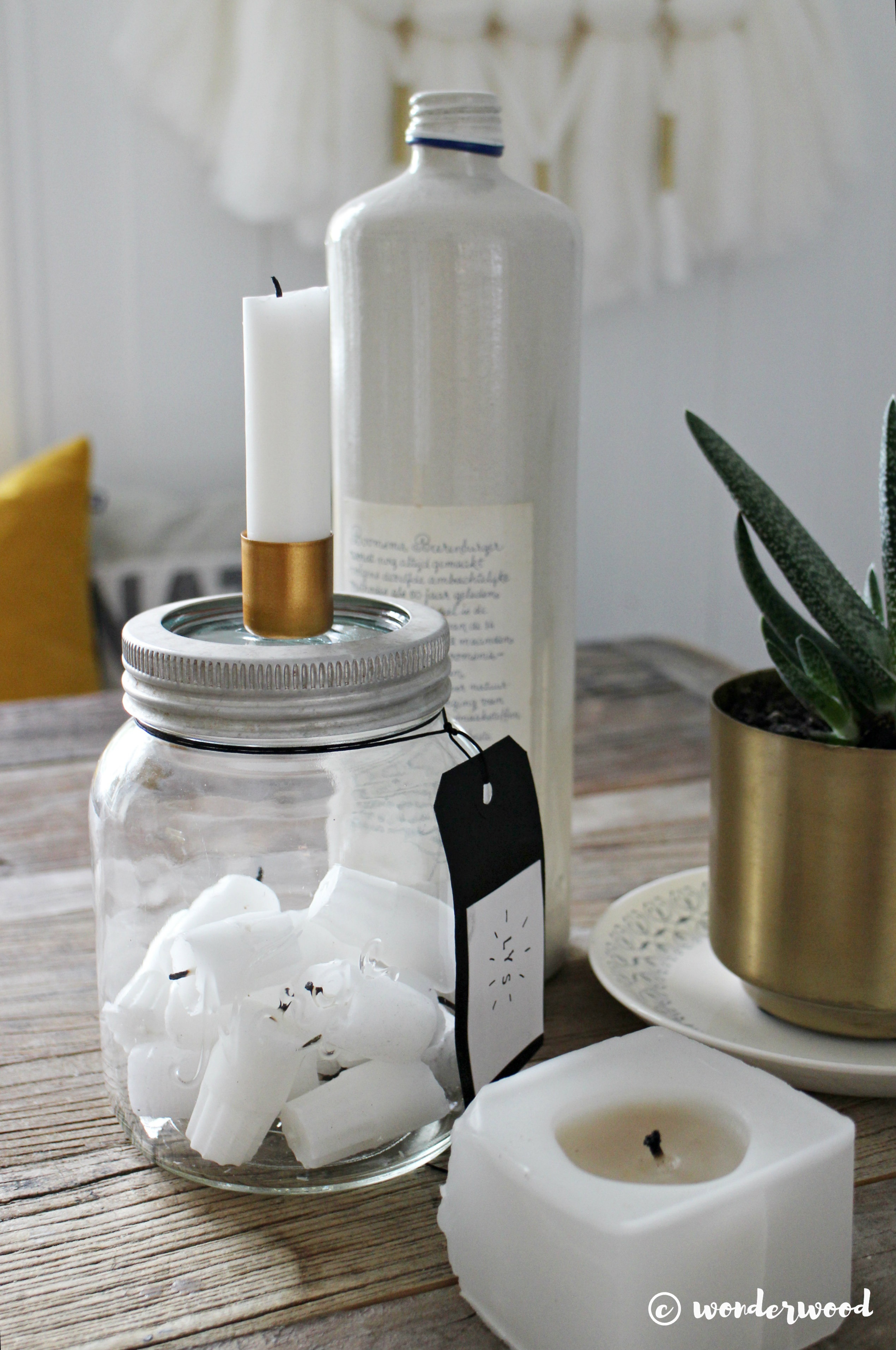 diy stumplysestake // diy candle holder in a jar OBSiGeN