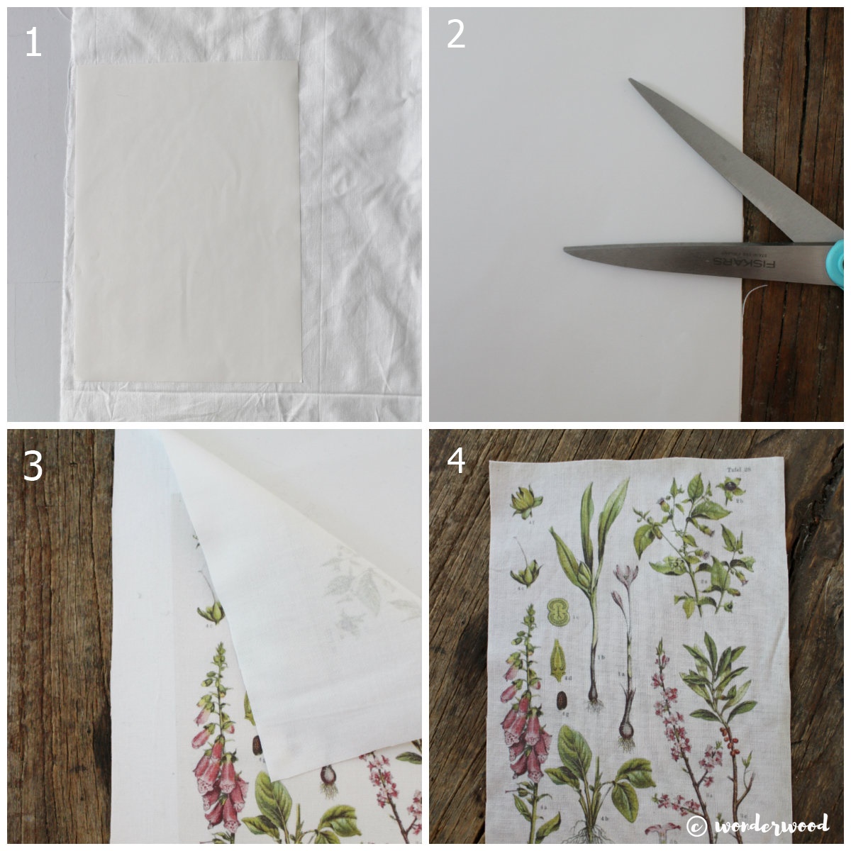 diy print på stoff // diy printed fabric