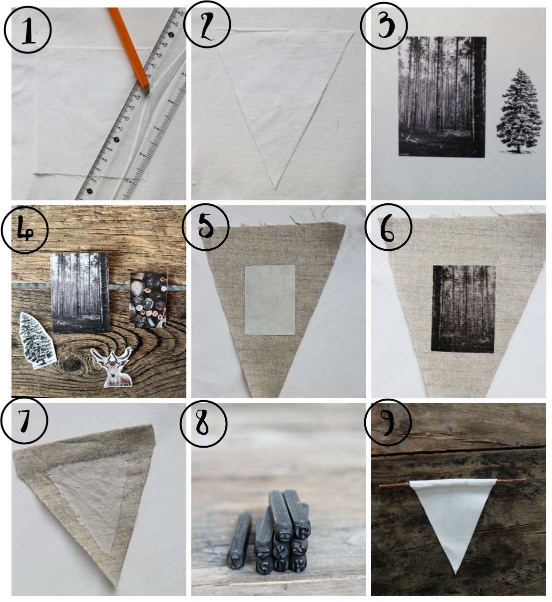 diy vimpler til veggen // diy decoration pennants