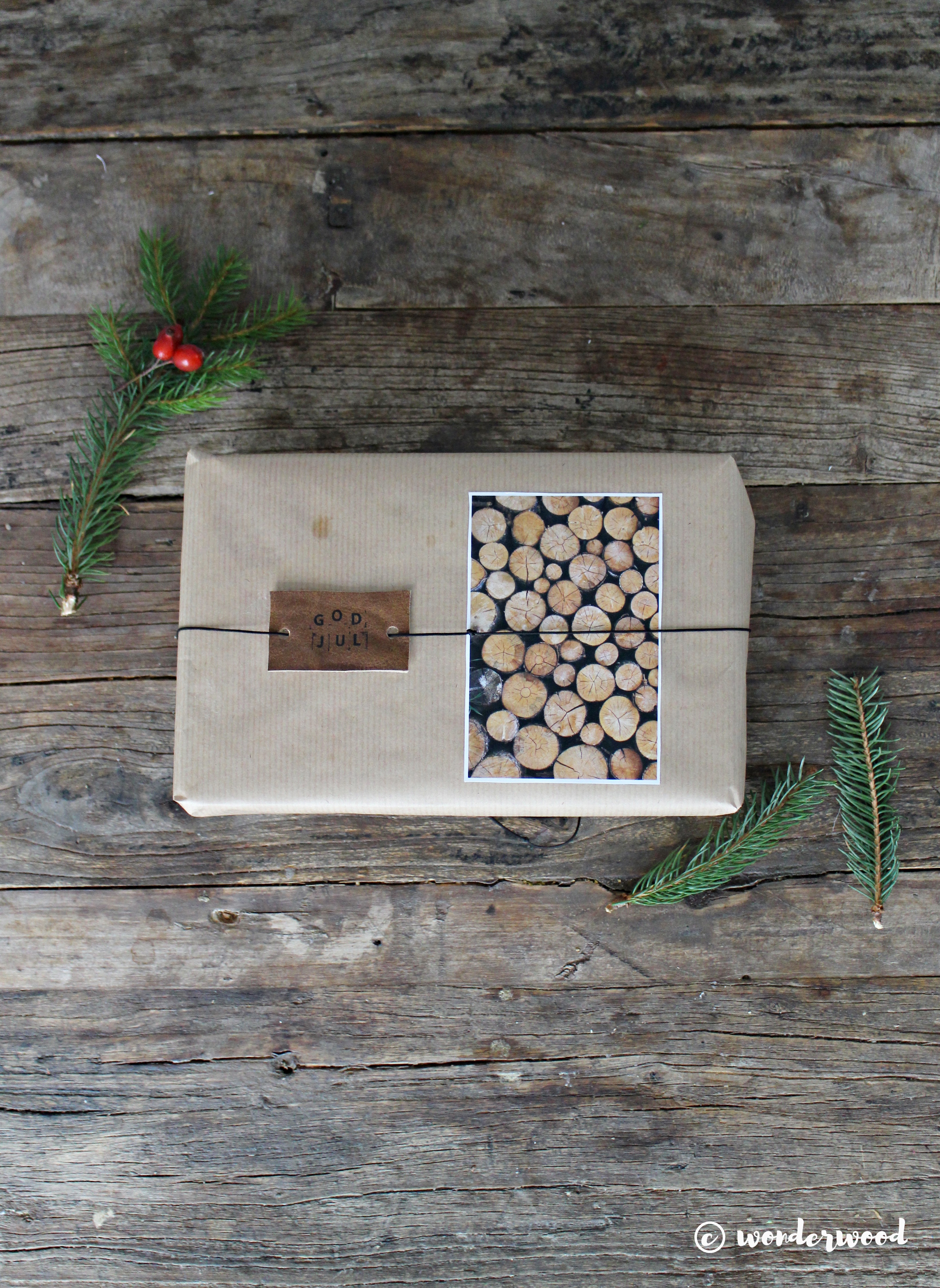 diy innpakking med foto-dekor // diy photo gift wrapping