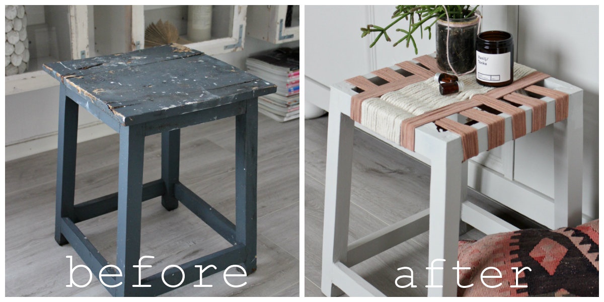 upcycle krakk // upcycled foot stool