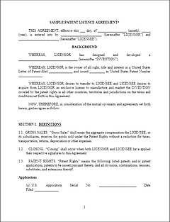 sample product licensing agreement united inventors association agreement sample