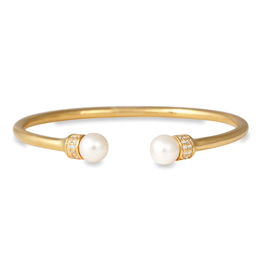 Pearl Bangle Gold Philosophy Jewelry
