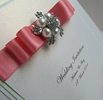 Handmade wedding invitations by clare
