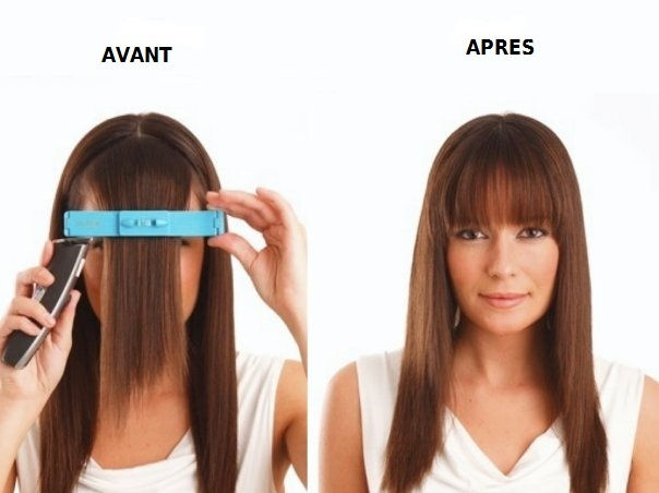 coiffure frange devant