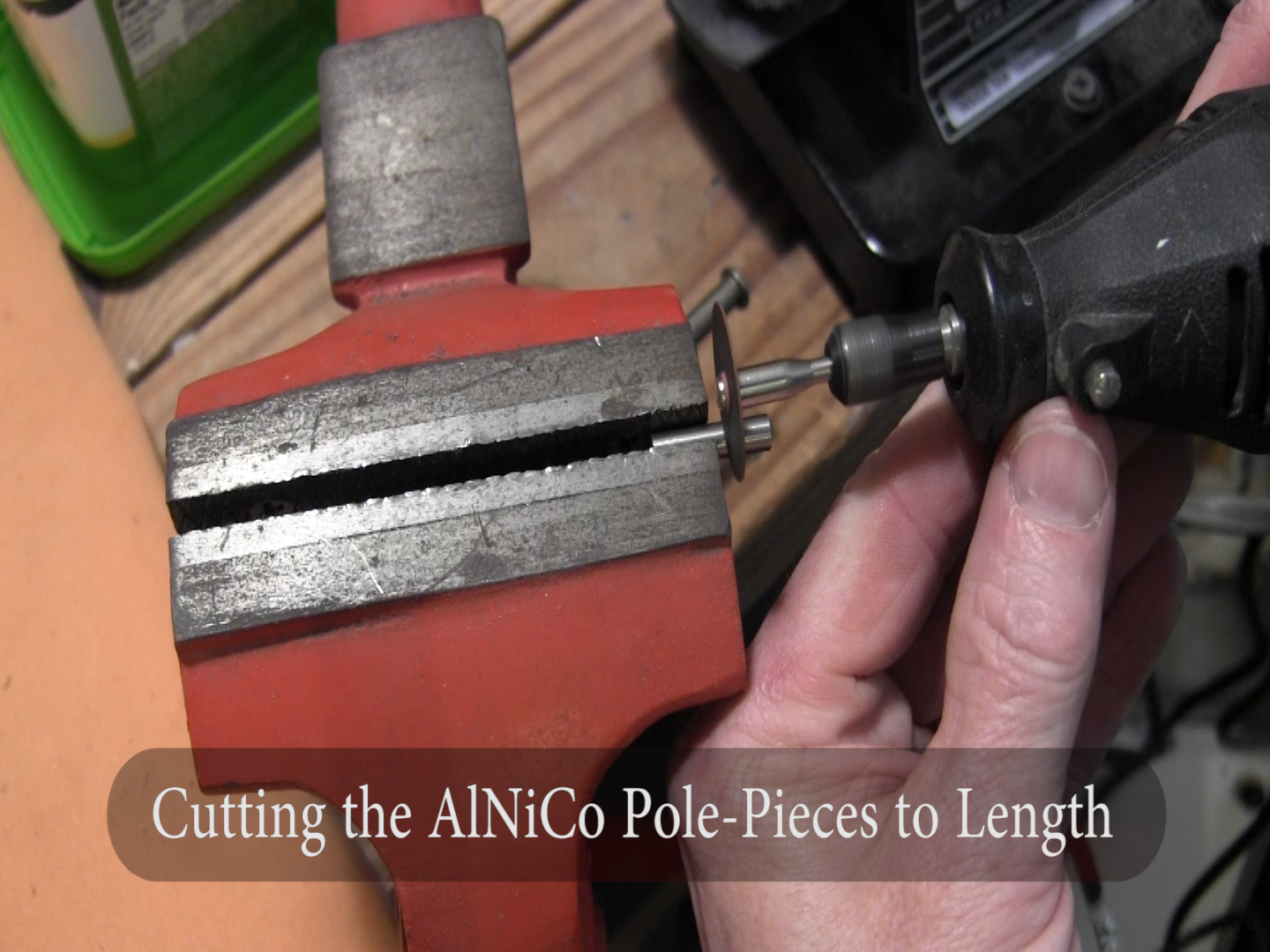 Cutting Alnico Magnets for Kay, harmony, silvertone archtop pickup install Cutting Alnico Magnets for Kay, harmony, silvertone archtop pickup install