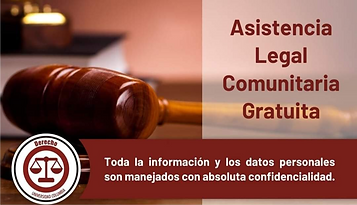 Afiche Asistencia Legal Comunitaria 2021