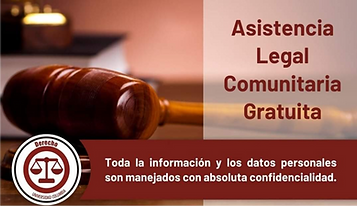 Afiche Asistencia Legal Comunitaria 2021