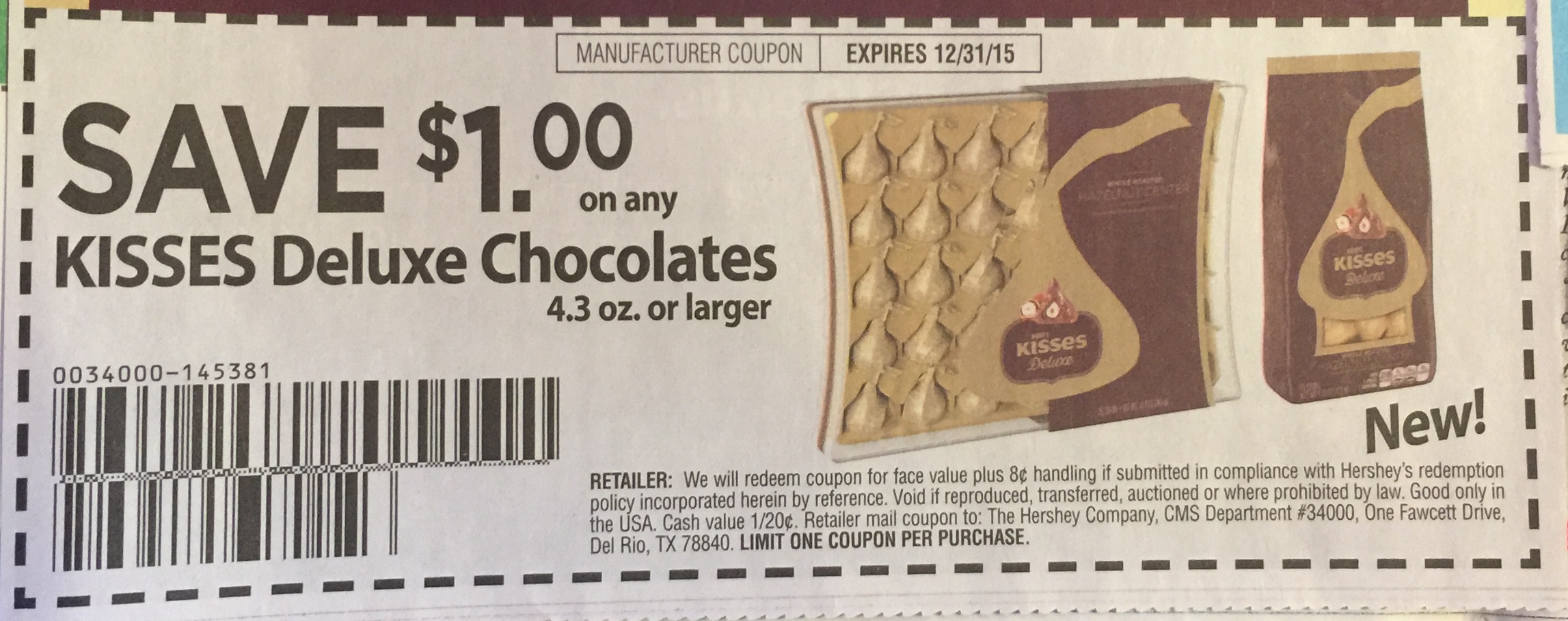 Coupons for hershey kisses