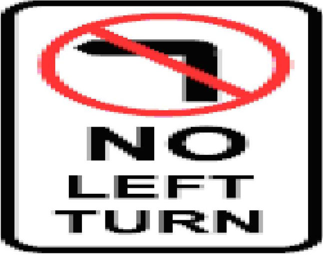 no right turn sign