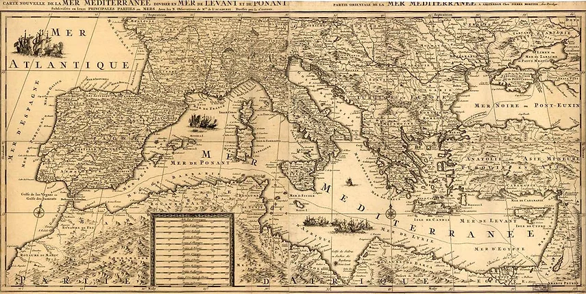 mediterranean sea region map
