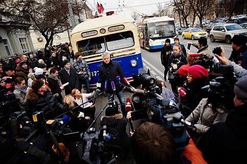 В Москве прошел парад ретротроллейбусов 