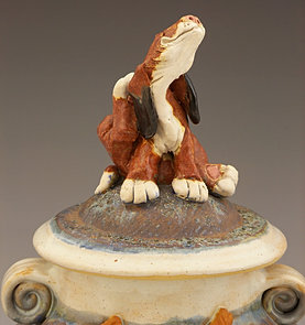 Dog jar 8" tall 250.oo