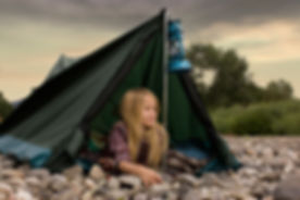 Girl Camping