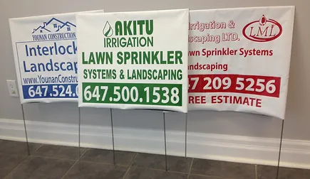 newmarket signs and printing lawn advertising signs