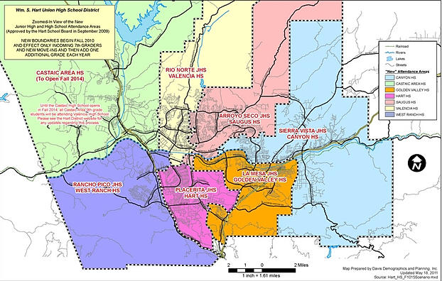 map of william s hart school district boundaries