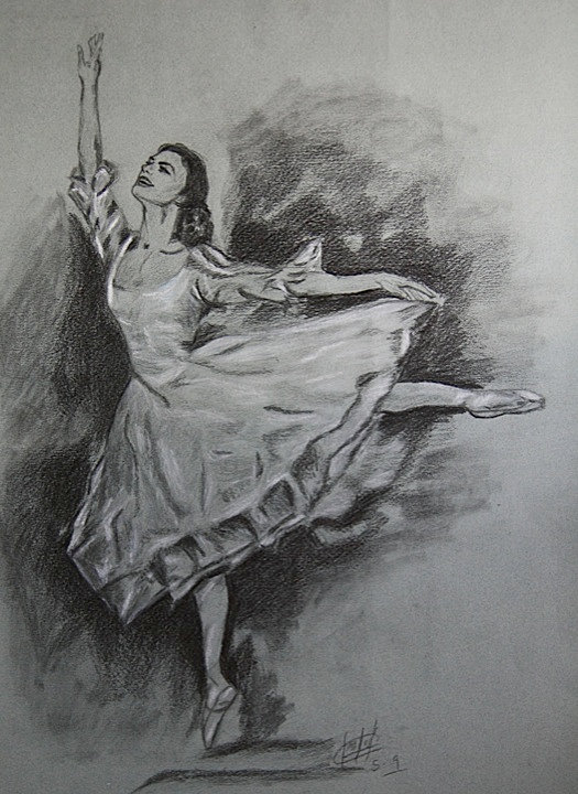 Dibujos de bailarinas a lapiz - Imagui