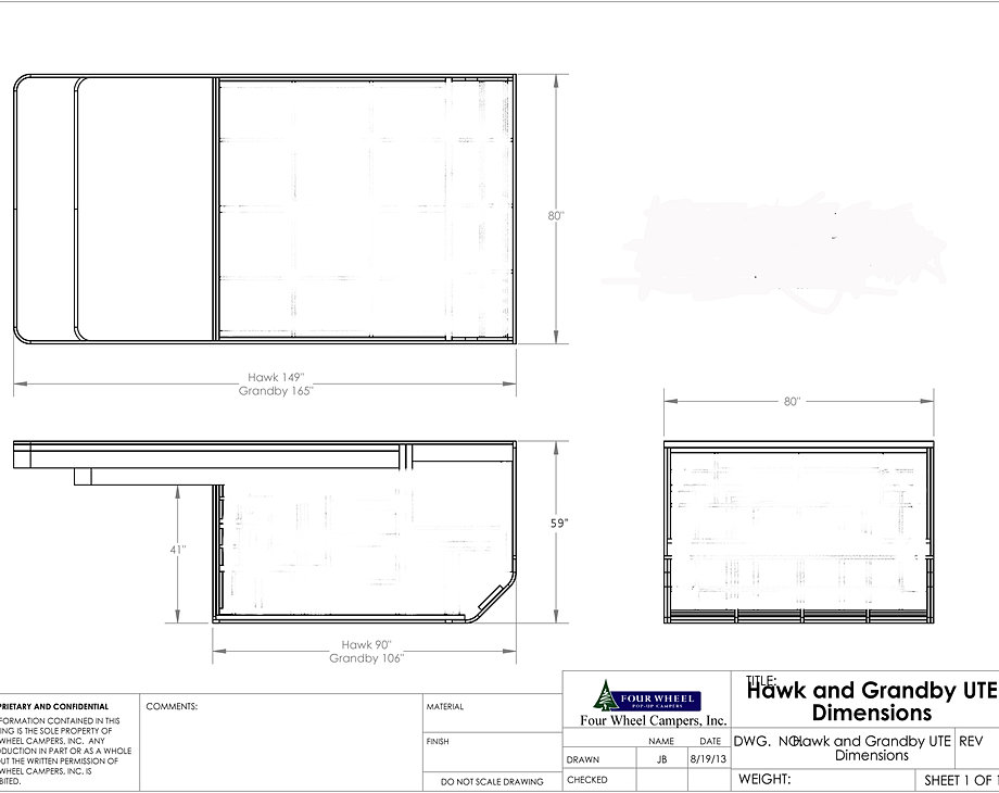 Flat Bed Four Wheel Camper