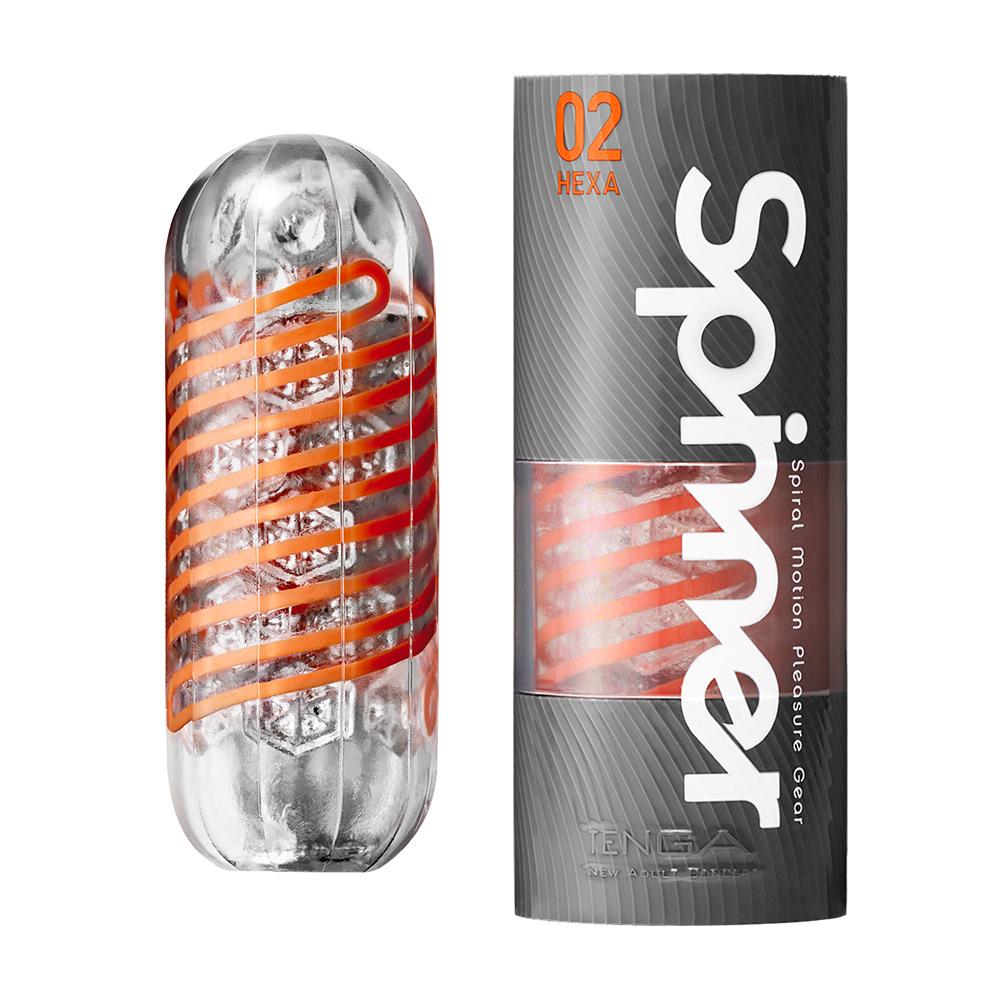 Мастурбатор Tenga Spinner 02 Hexa, оранжевый SPN-002/E27653 - Tenga - Не анатомические мастурбаторы - Купить