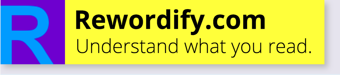 Image result for rewordify.com logo