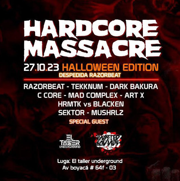 Hardcore Massacre Halloween Edition El Taller Underground Av Boyacá
