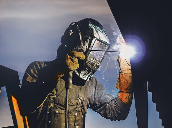 Man Welding