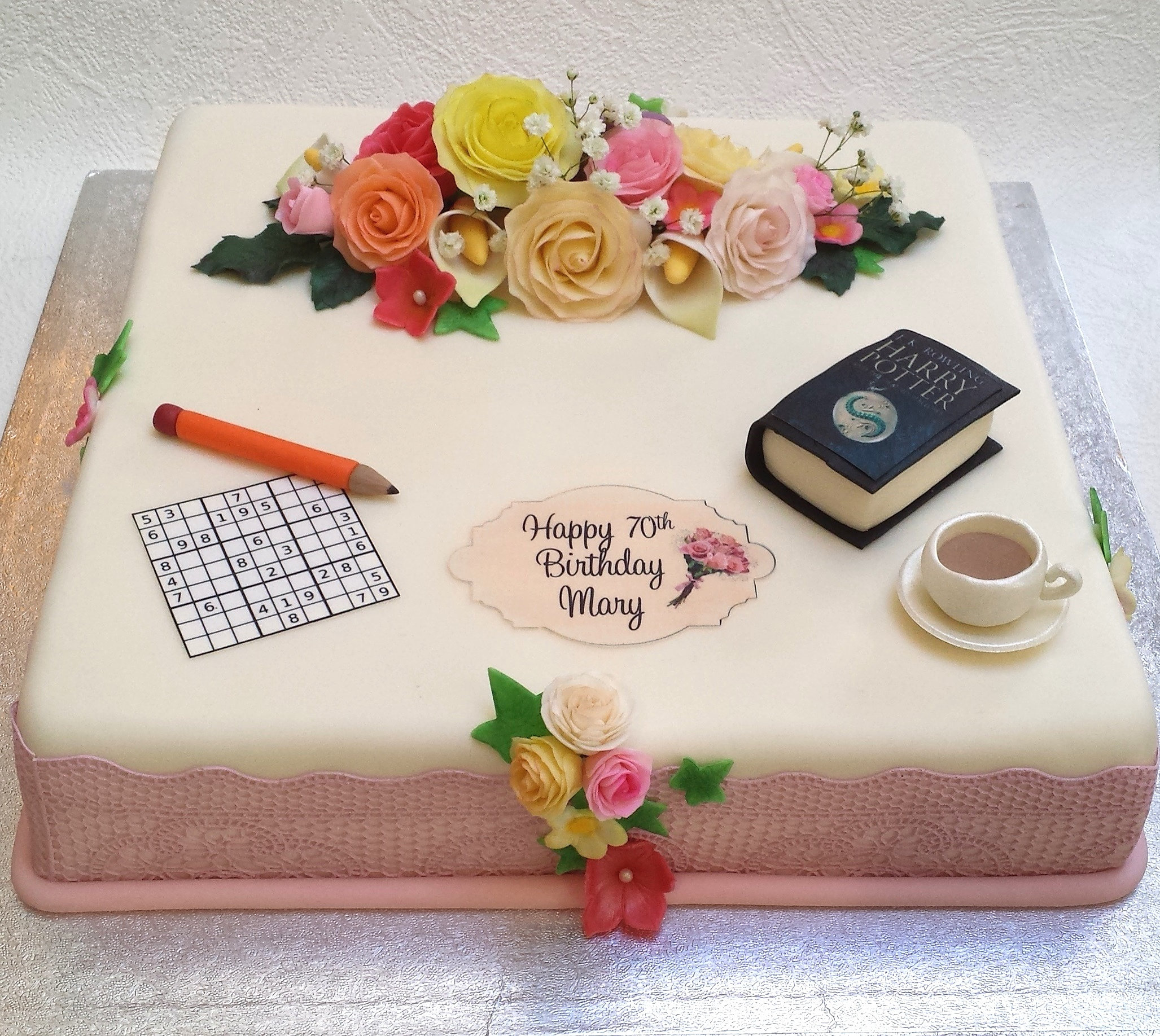 Sweet Tracey Cakes 70th birthday sudoku cake