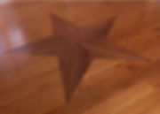 TX Star Inlay - Antique Heart Pine