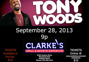 Comedian Tony Woods @ Clarkes 9/28
