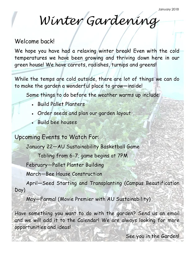 Gardening Newsletter