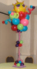 Tall Summer Themed Balloon Centerpiece