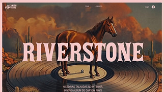 Templates de Todas - Landing Page de Álbum Country (Tons Terrosos)