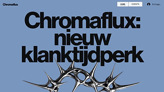 Muziekpromotie website templates - Nieuwe album-landingspagina (innovatief)