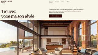 Templates de sites web Entreprises de services - Agence immobilière (dynamique)