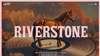 Industria Musical plantillas web – Página de aterrizaje para álbum de country (terroso)